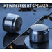 Wireless Bluetooth K3 Music Surround Bass Box Mic Portable