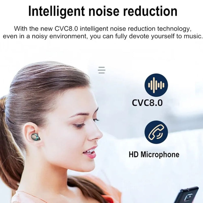Wireless Bluetooth Tws Noise Reduction Led Display Hd