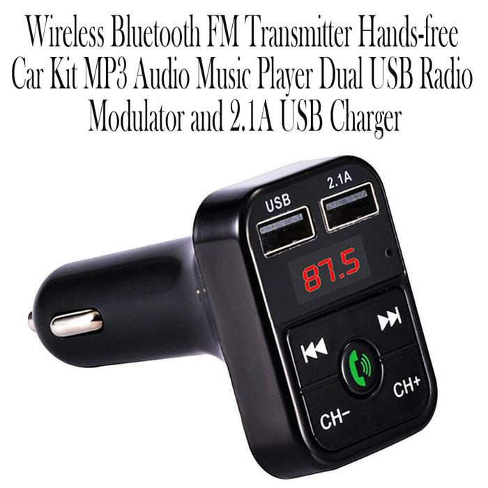Vibe Geeks Wireless Bluetooth Fm Transmitter Hands-free Car