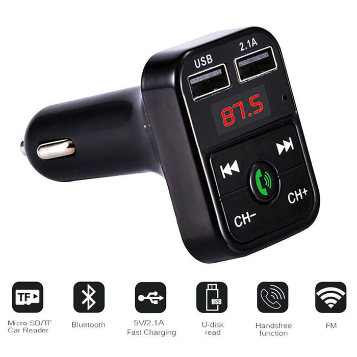 Vibe Geeks Wireless Bluetooth Fm Transmitter Hands-free Car