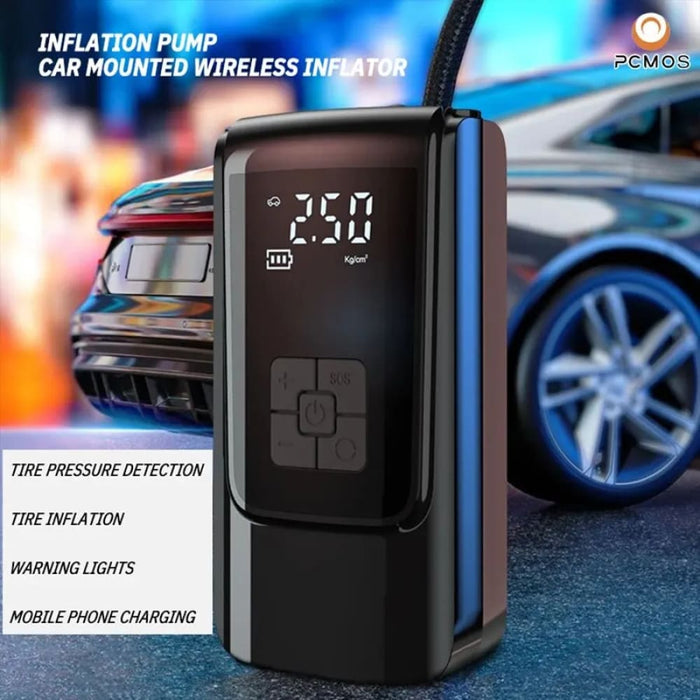 Wireless Car Inflation Pump With Accurate And Low Noise