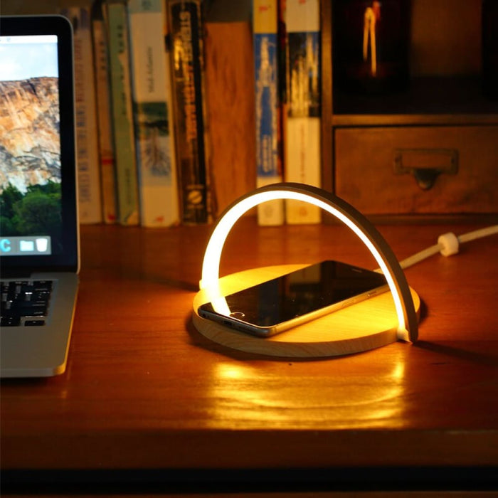 15w Wireless Charger With Lamp & Phone Holder