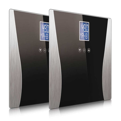 2x Wireless Digital Body Fat Lcd Bathroom Weighing Scale