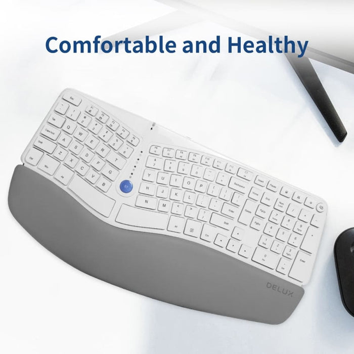 Wireless Ergonomic Curve Design With 2.4g Usb & Aaa Battery