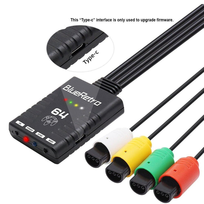 Wireless Game Controller Adapter for Nintendo 64 N64