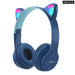 Wireless Headphones Cat Ear Bluetooth Compatible Helmets