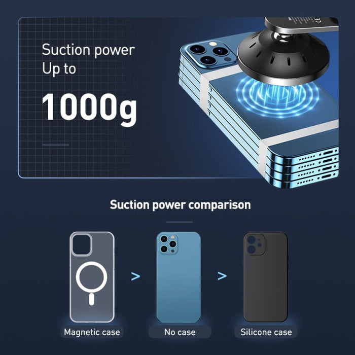 Wireless Magnetic Car Charging Phone Holder for Apple