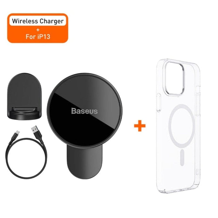 Wireless Magnetic Car Charging Phone Holder for Apple