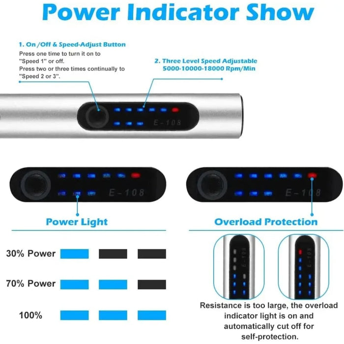 Wireless Rotary Tool Kit for Diy Engraving