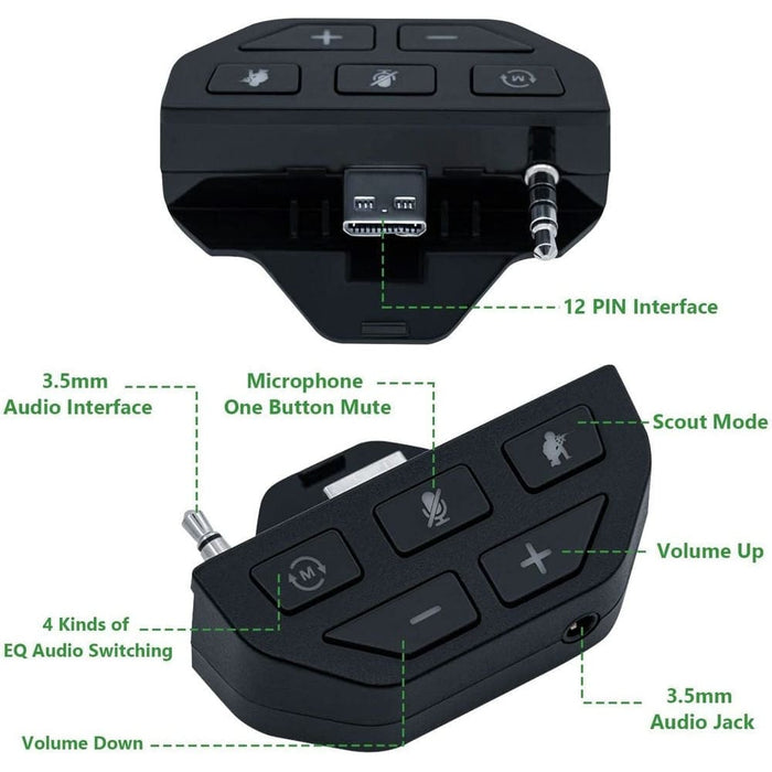 Wireless Sound Enhancer Stereo Headset Adapter for Xbox