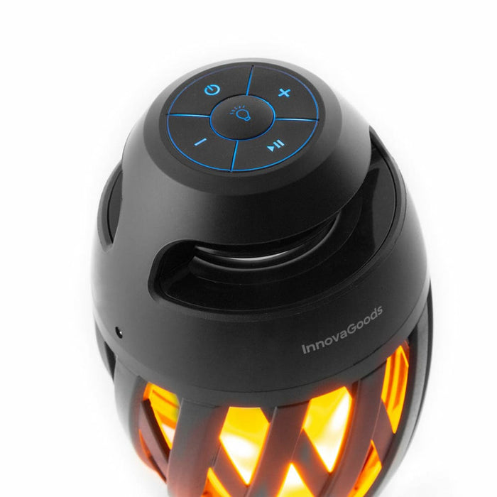 Wireless Speaker With Flame Effect Led Spekkle