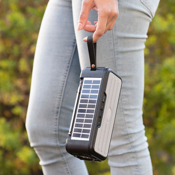 Wireless Speaker With Solar Charging And Led Torch Sunker