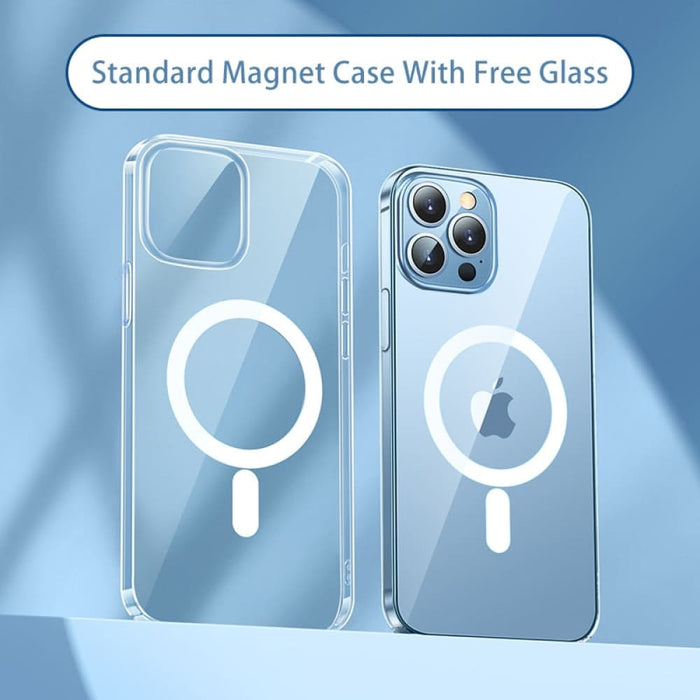 Wireless Transparent Magnetic Phone Charging Cover
