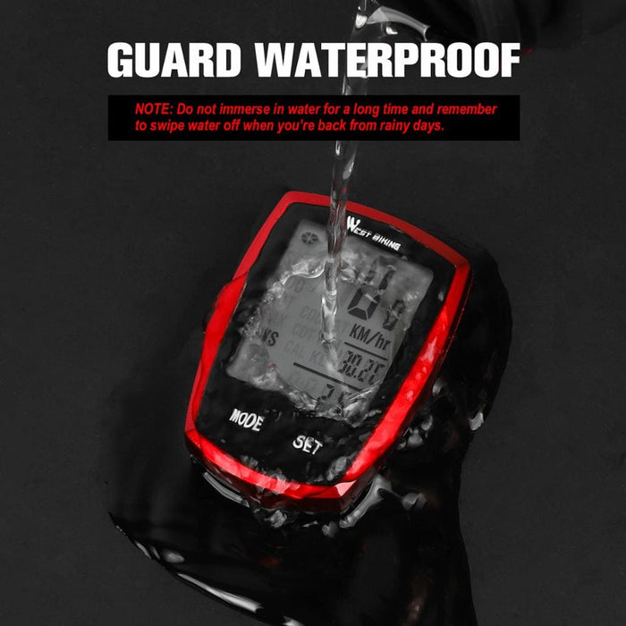 Wireless Withired Waterproof Lcd Speedometer with Backlight