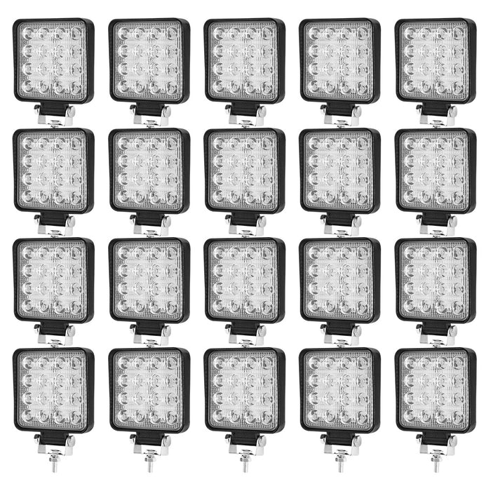 4Inch Osram Square Led Work Lights Flood Reverse Fog Ute Truck 12V 24V