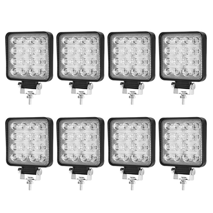 4Inch Osram Square Led Work Lights Flood Reverse Fog Ute Truck 12V 24V
