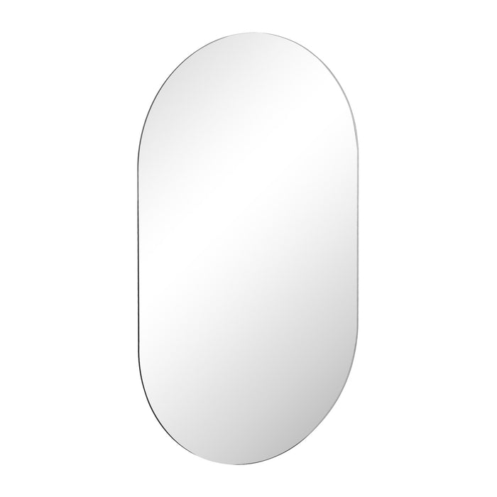 Wall Mirrors Oval Makeup Mirror Bathroom Frameless 84X50Cm