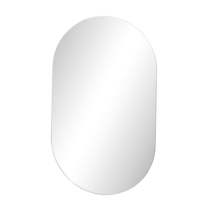 Wall Mirrors Oval Makeup Mirror Bathroom Frameless 84X50Cm