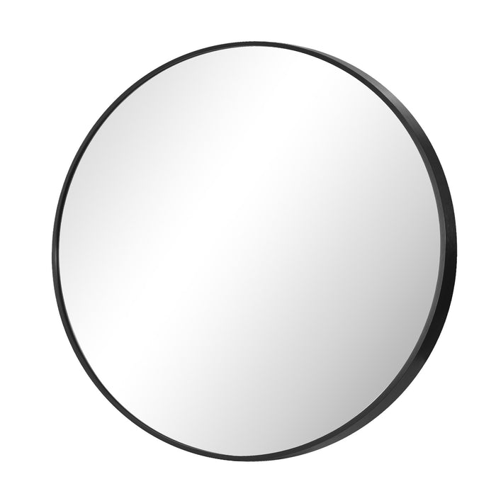 Wall Mirrors Round Makeup Mirror Vanity Home Decor 50Cm Black Bedroom