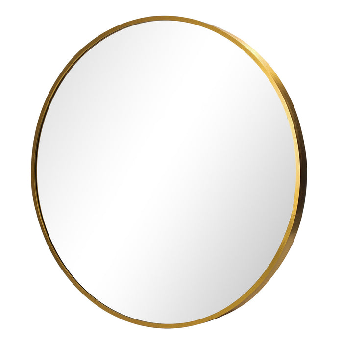 Wall Mirrors Round 70Cm Makeup Mirror Vanity Home Decor Gold Bedroom