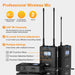 Wm200 Pro Wireless Microphone Uhf Professional For Dslr