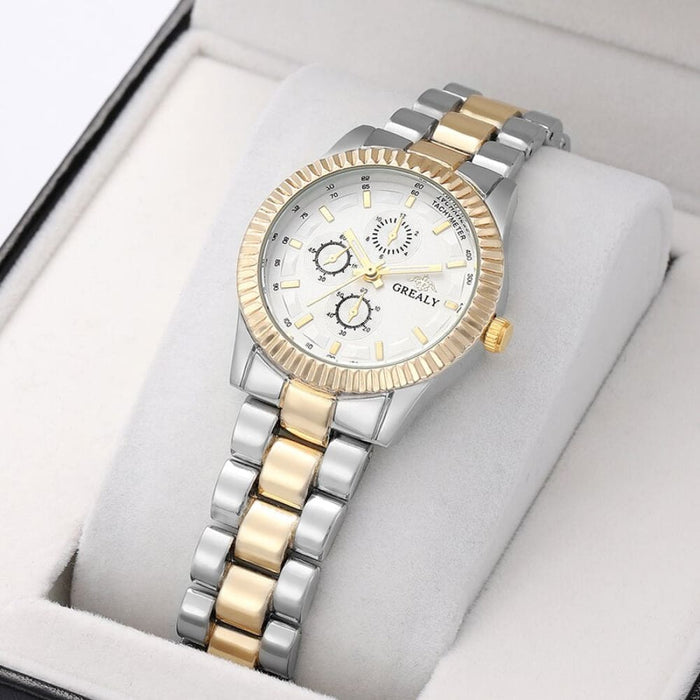 Women Quartz Watch Dainty Casual Business Circular Pointer