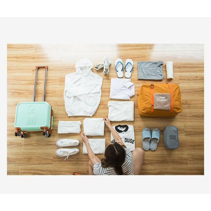 Women Unisex Luggage Handbags Waterproof Travel Large