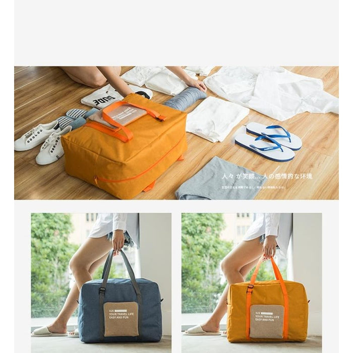 Women Unisex Luggage Handbags Waterproof Travel Large