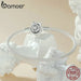 Womens 925 Sterling Silver Classic Basic Bracelet Rose