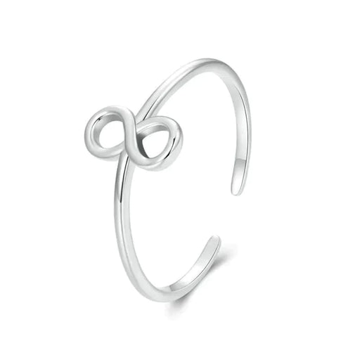 Womens 925 Sterling Silver Infinity Ring Promise Rings