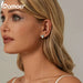 Womens 925 Sterling Silver Luminous Firefly Stud Earring
