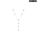 Womens 925 Sterling Silver Stackable Clavicle Necklace