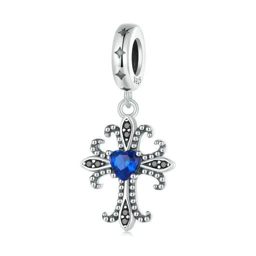 Womens 925 Sterling Silver Vintage Cross Pendant Charms