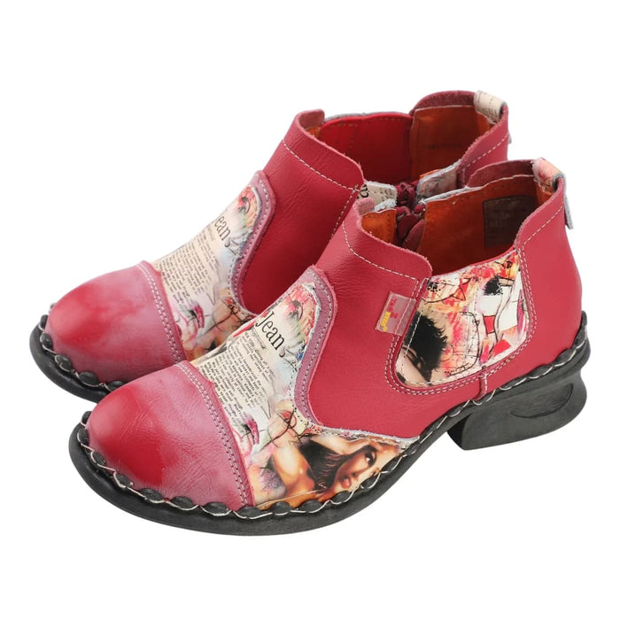 Womens Ankle Shoes Slip On With Zipper For Ourdoor