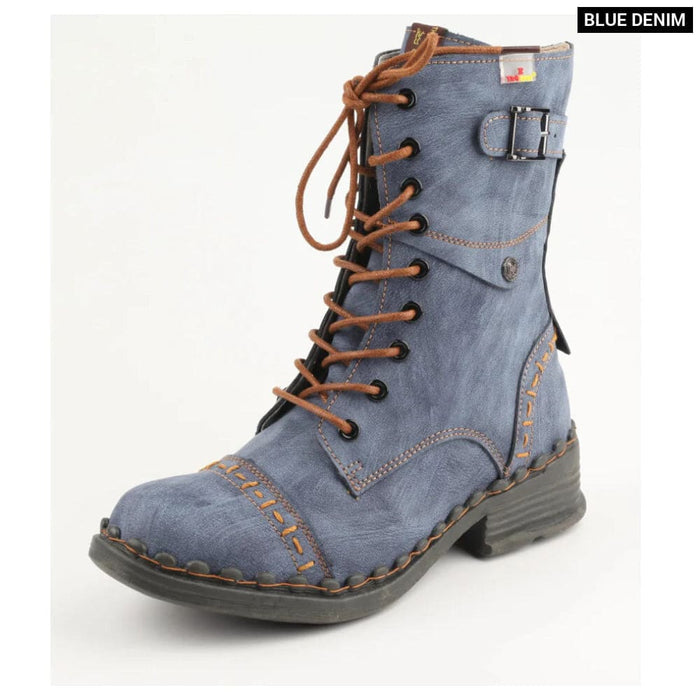 Womens Autumn/winter Vintage Fashion Solid Colour Leather