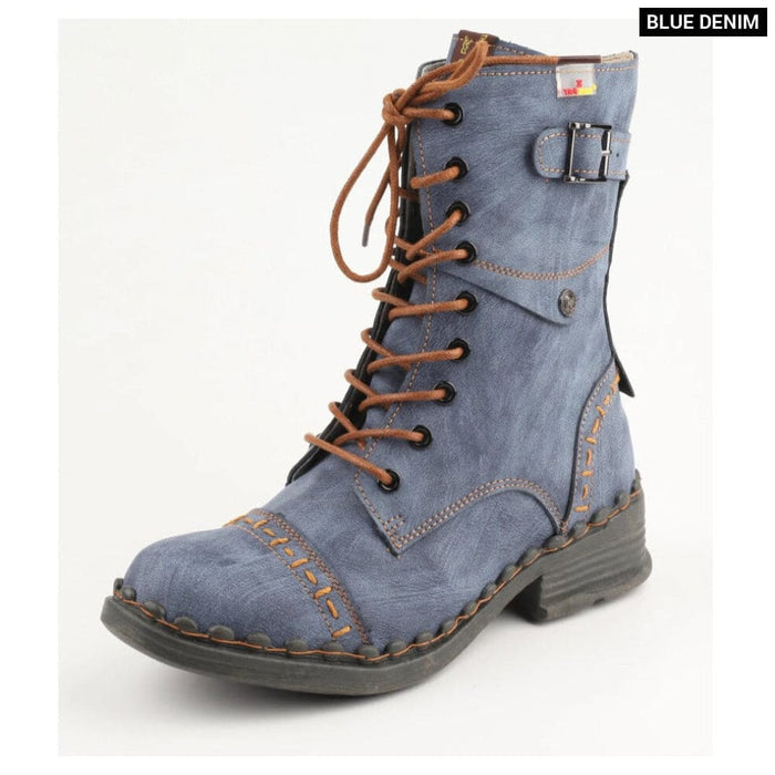 Womens Autumn/winter Vintage Fashion Solid Colour Leather