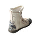 Womens Camo Pu Leather Fashion Short Duck Boots