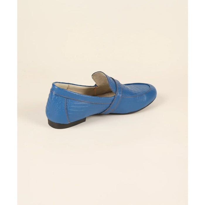 Womens Commuter Fashion Solid Crocodile Leather Shoes