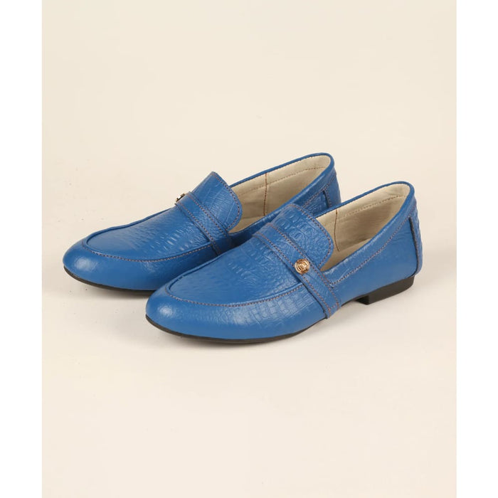 Womens Commuter Fashion Solid Crocodile Leather Shoes