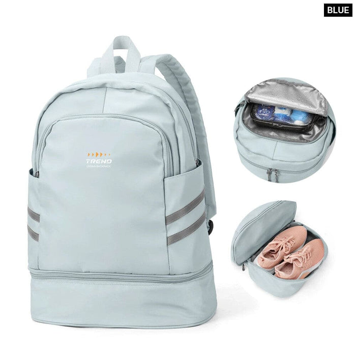 Womens Gym Backpack with Shoe Compartment
