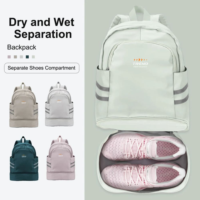 Womens Gym Backpack with Shoe Compartment