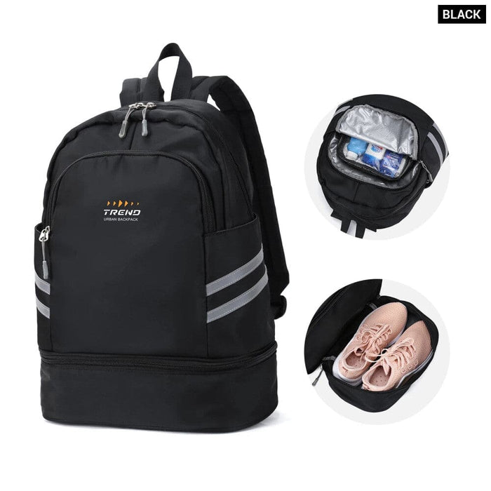 Womens Gym Backpack with Shoe Compartment