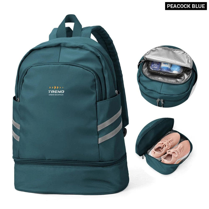 Womens Gym Backpack with Shoe Compartment