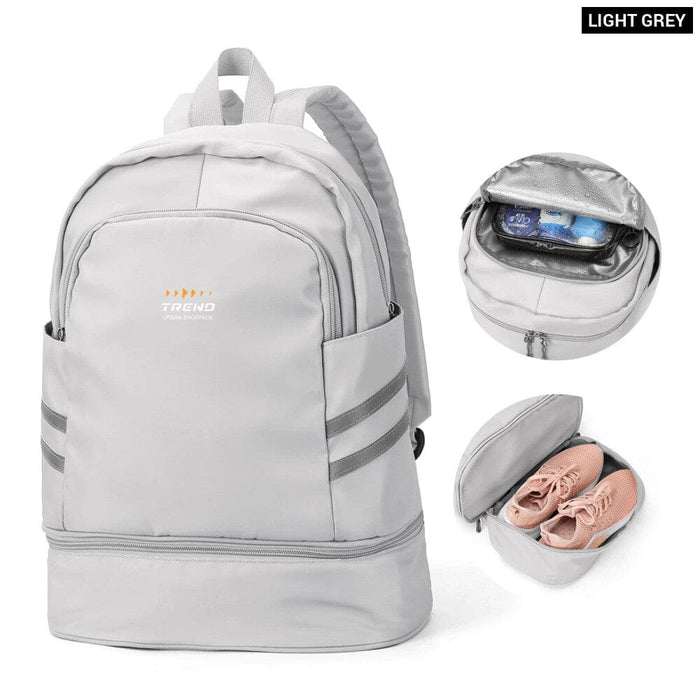 Womens Gym Backpack with Shoe Compartment