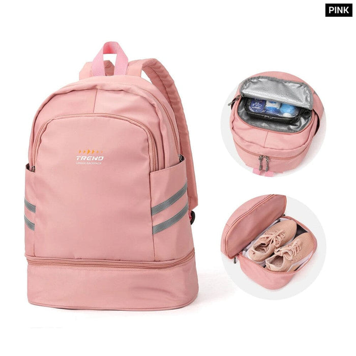 Womens Gym Backpack with Shoe Compartment