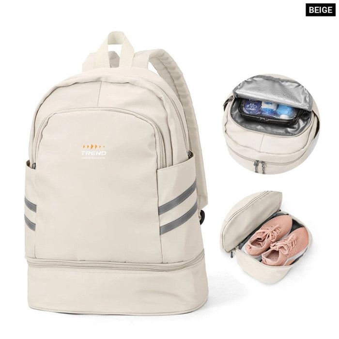 Womens Gym Backpack with Shoe Compartment