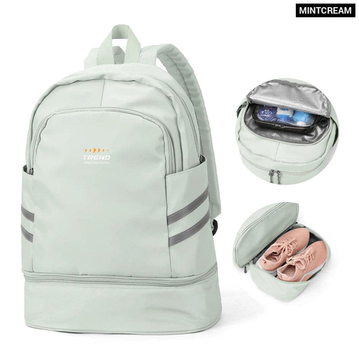 Womens Gym Backpack with Shoe Compartment