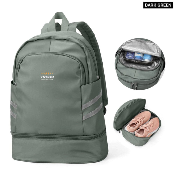 Womens Gym Backpack with Shoe Compartment