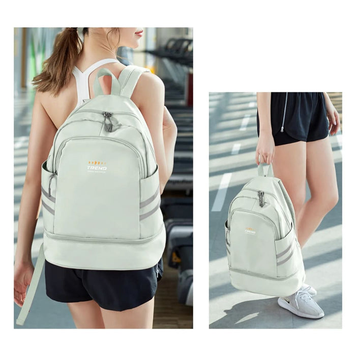 Womens Gym Backpack with Shoe Compartment