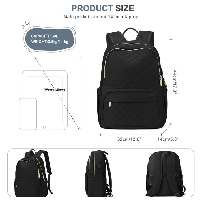 Womens Laptop Backpack for Work Travel